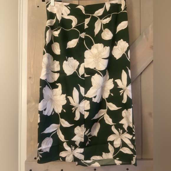 NWT MANGO Floral Faux Wrap Skirt - Picture 5 of 7